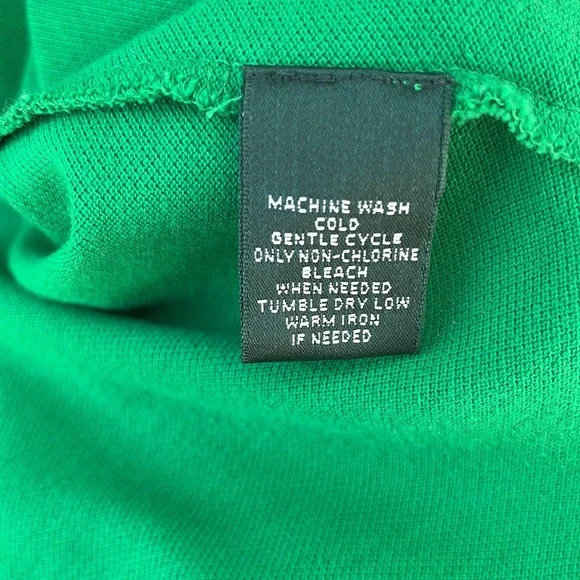 Vintage Lauren Ralph Lauren Women’s Polo Shirt, Kelly Green | L - Picture 8 of 10